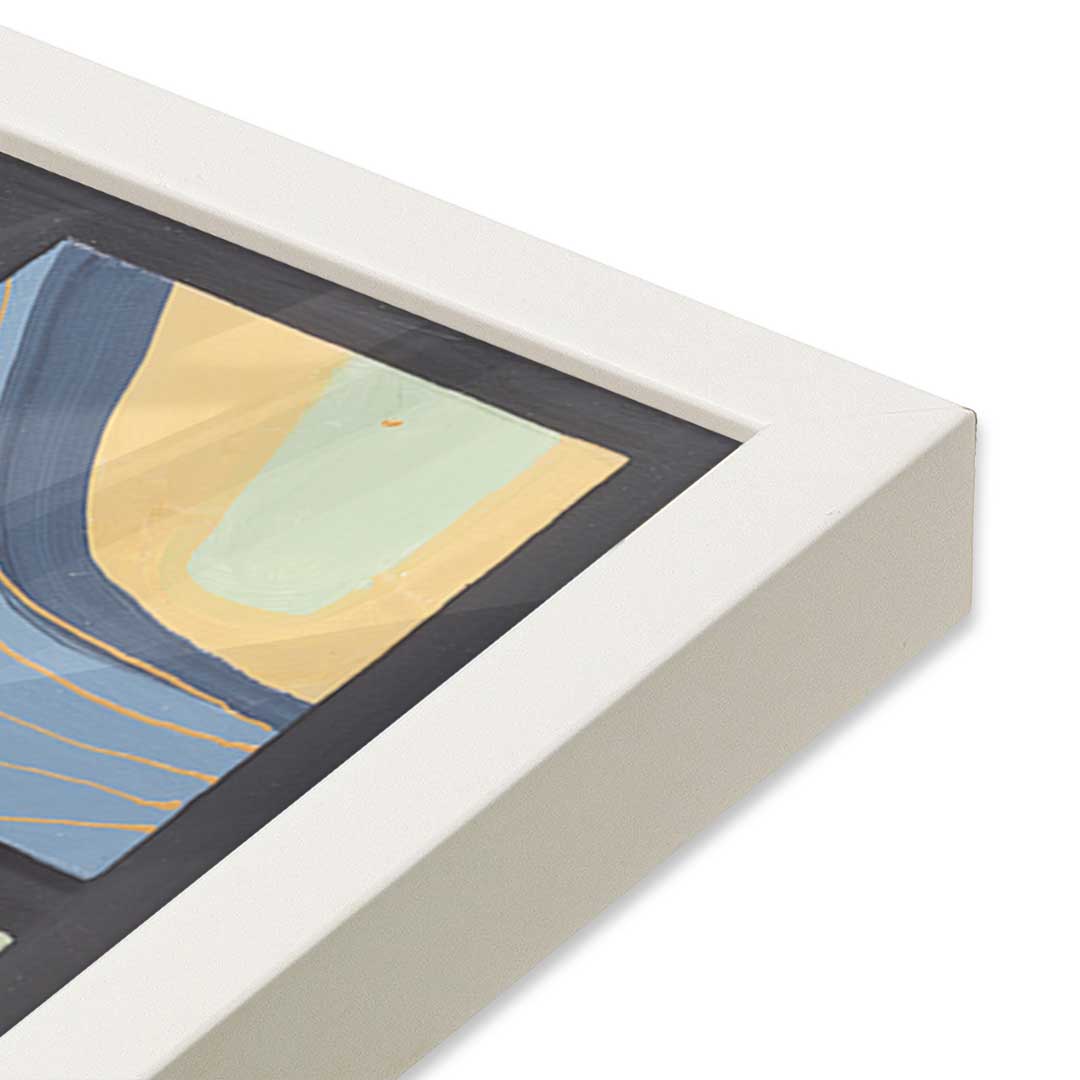 [Color:Opaque White], Picture of art in a Opaque White frame at an angle