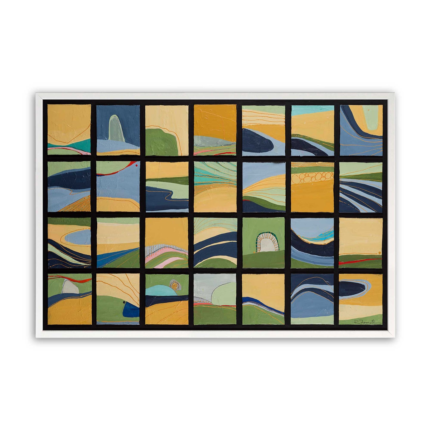[Color:Opaque White], Picture of art in a Opaque White frame