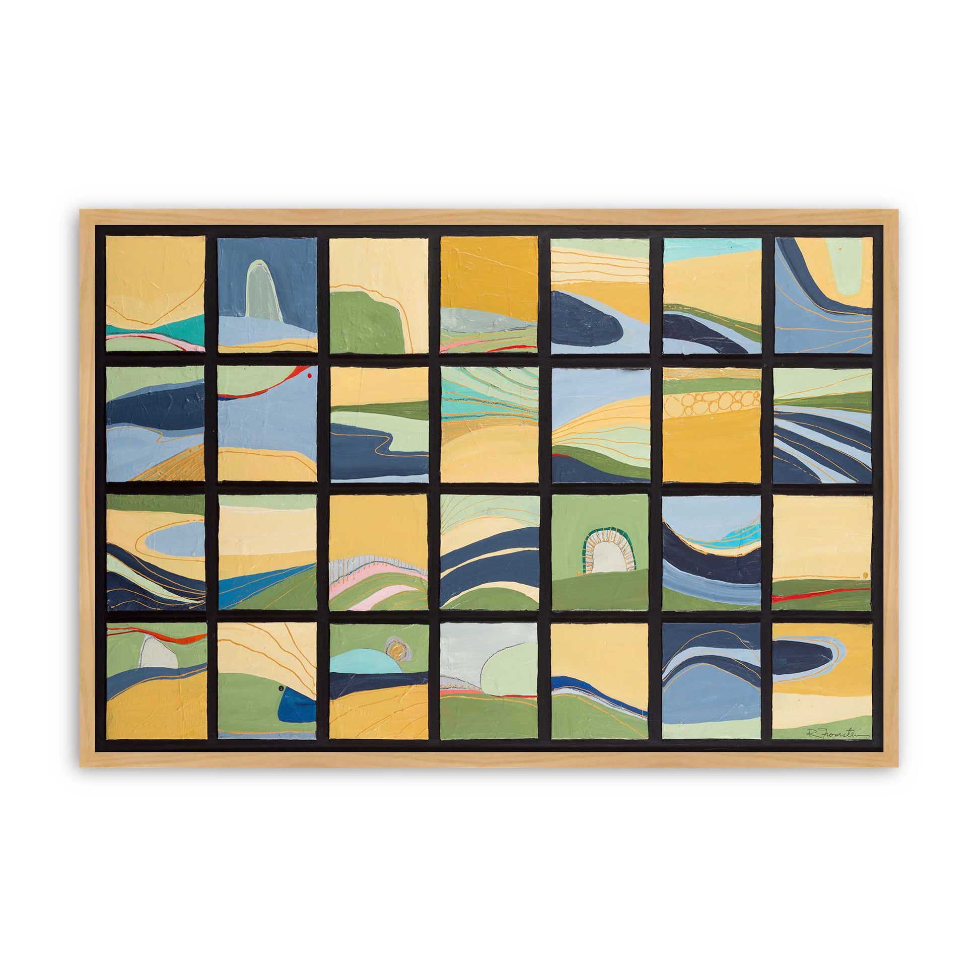 [Color:American Maple], Picture of art in a American Maple frame