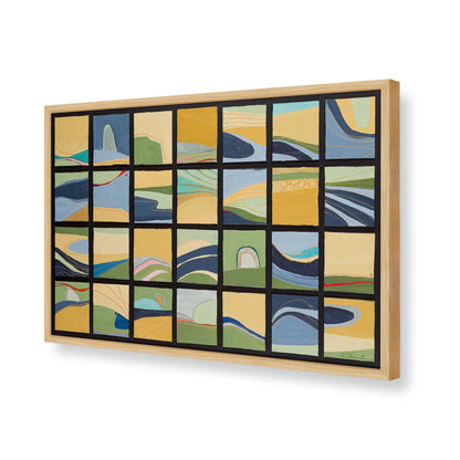 [Color:American Maple], Picture of art in a American Maple frame of the corner