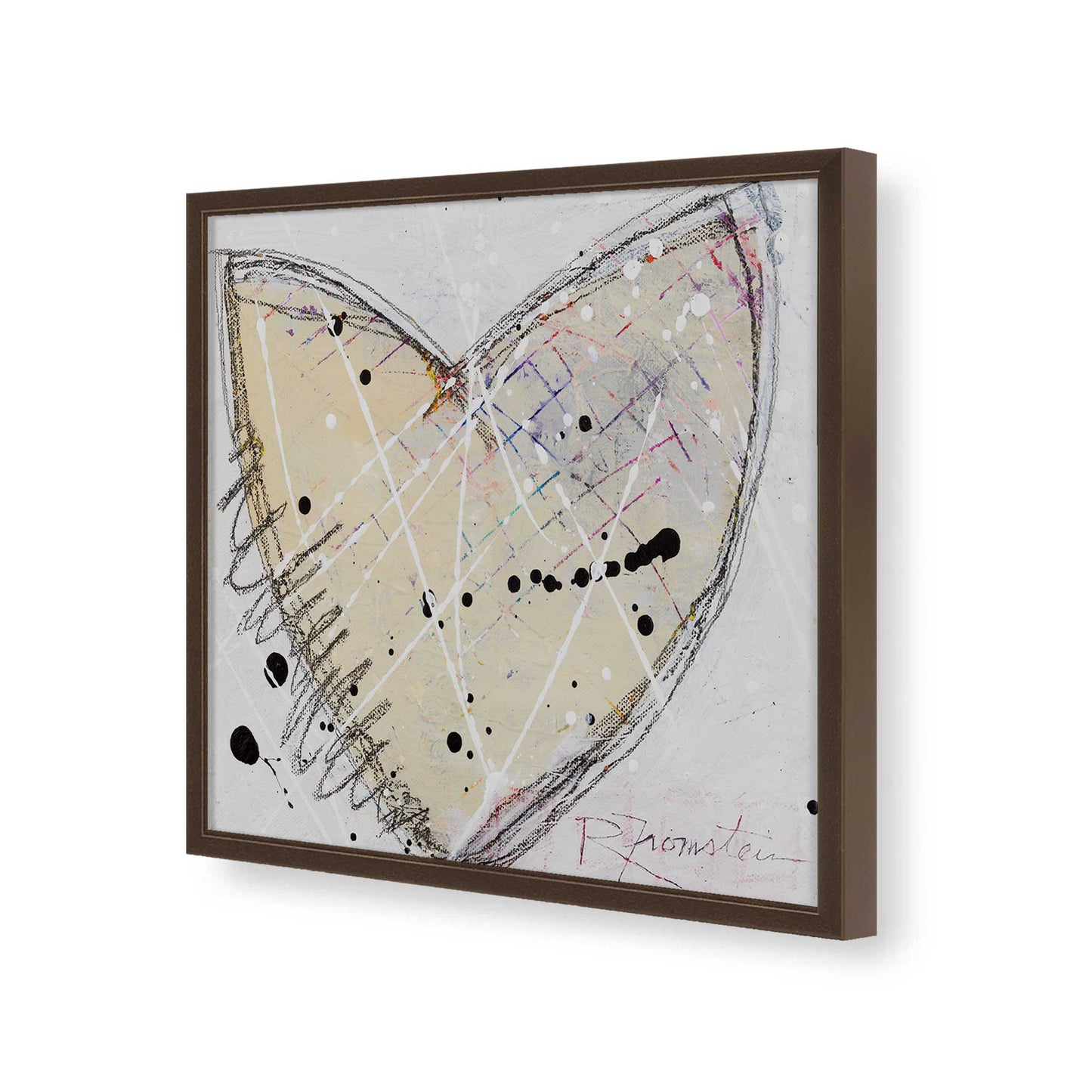[Color:Espresso], Picture of art in a Espresso frame of the corner