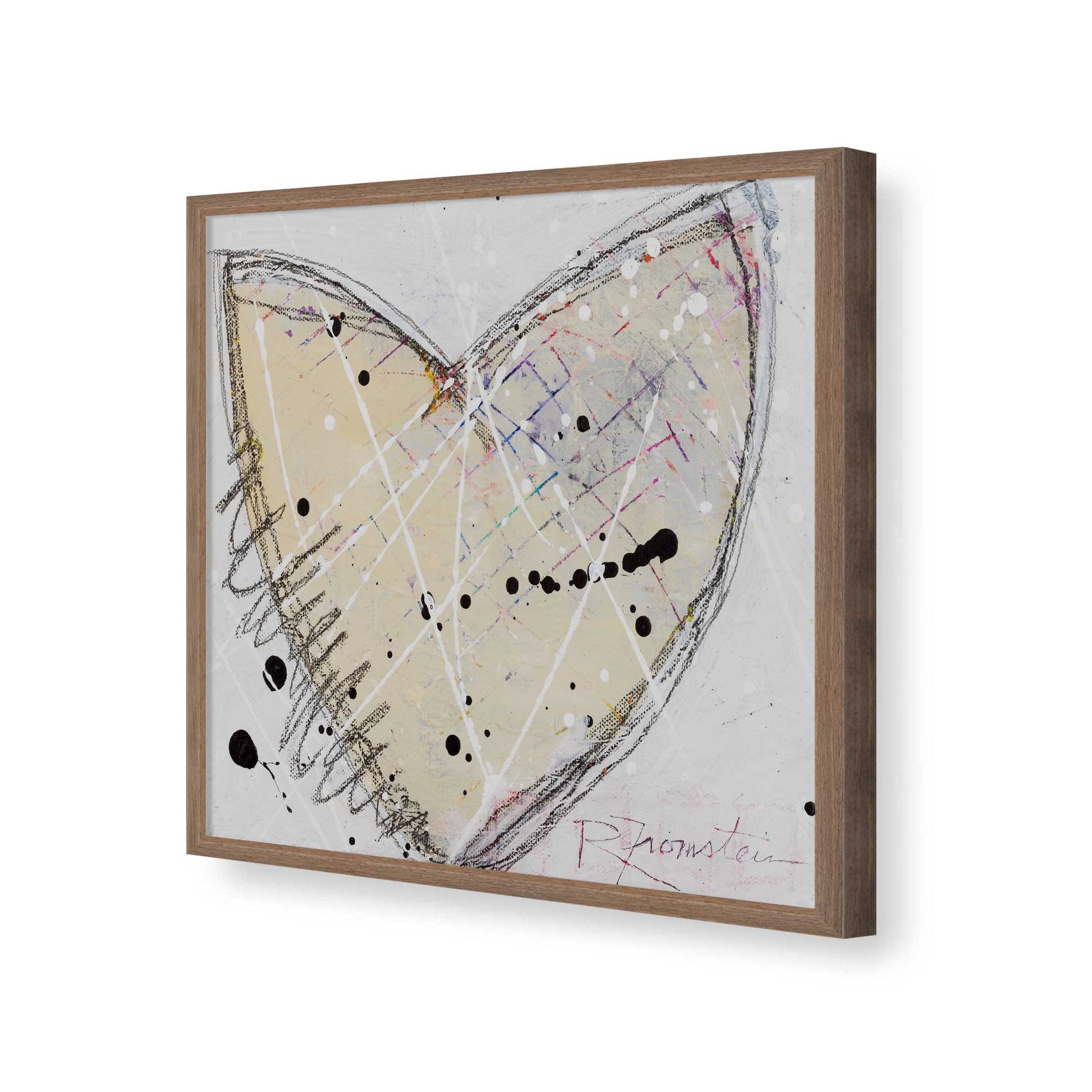 [Color:Walnut], Picture of art in a Walnut frame of the corner