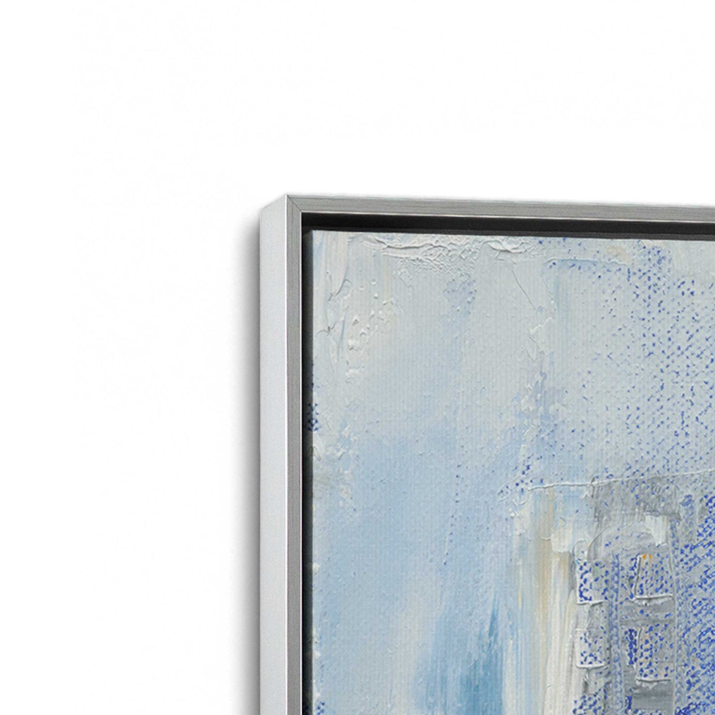 [Color:Polished Chrome], Picture of art in a Polished Chrome frame at an angle