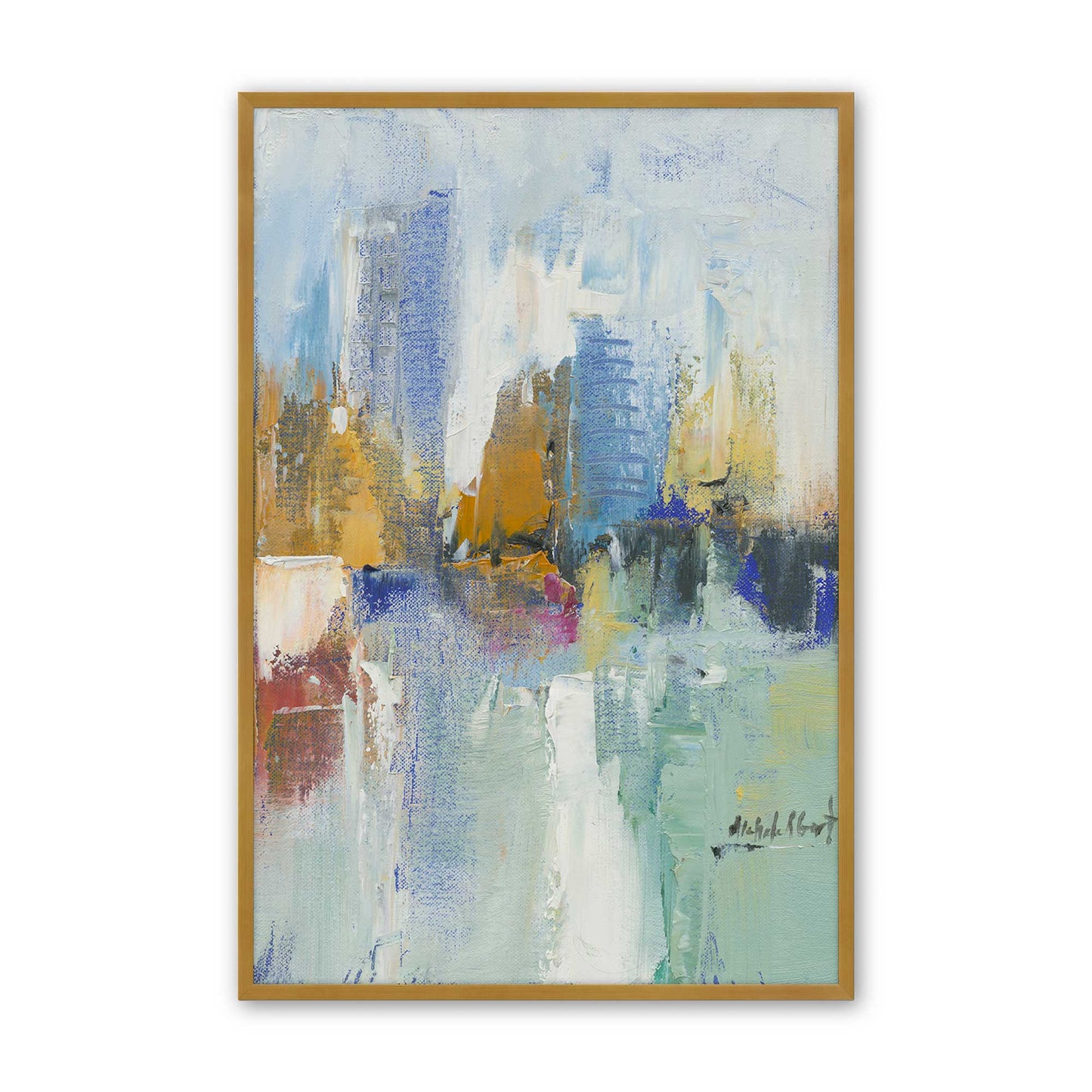 [Color:Polished Gold], Picture of art in a Polished Gold frame