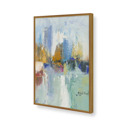 [Color:Polished Gold], Picture of art in a Polished Gold frame of the corner