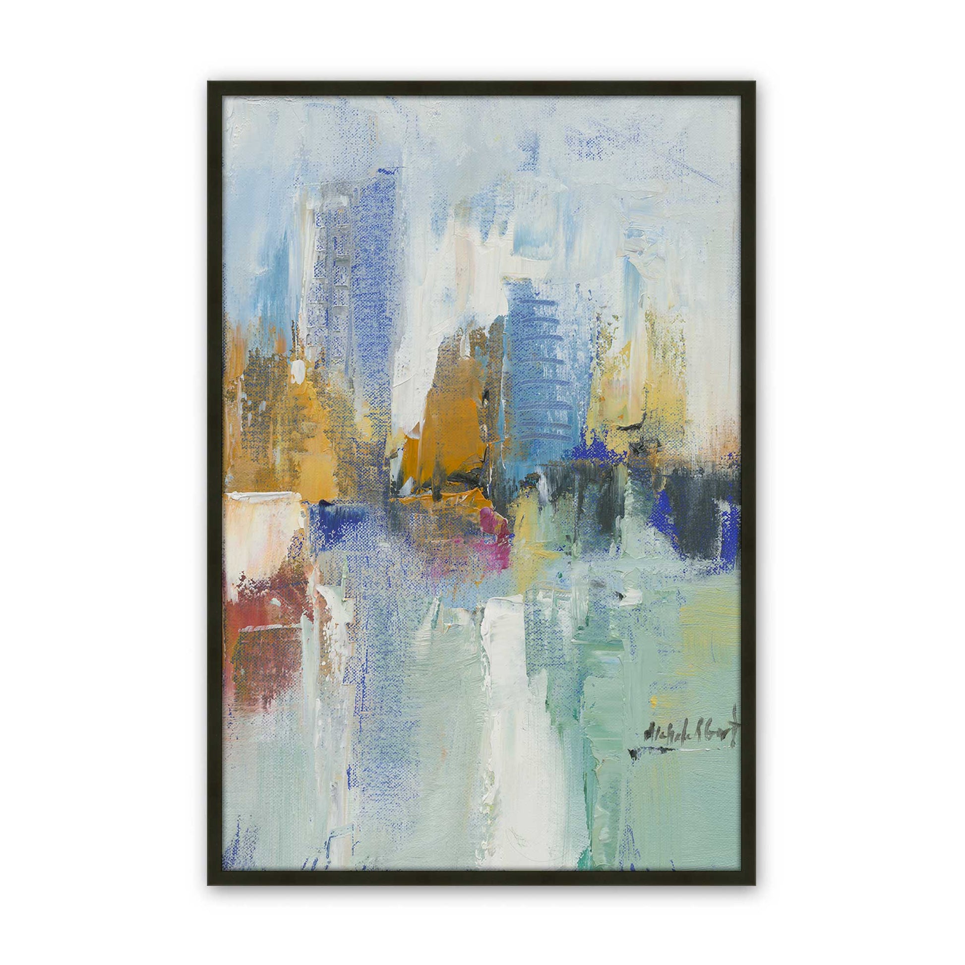 [Color:Satin Black], Picture of art in a Satin Black frame