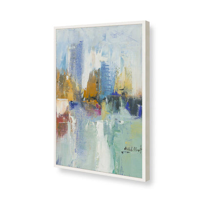 [Color:Opaque White], Picture of art in a Opaque White frame of the corner