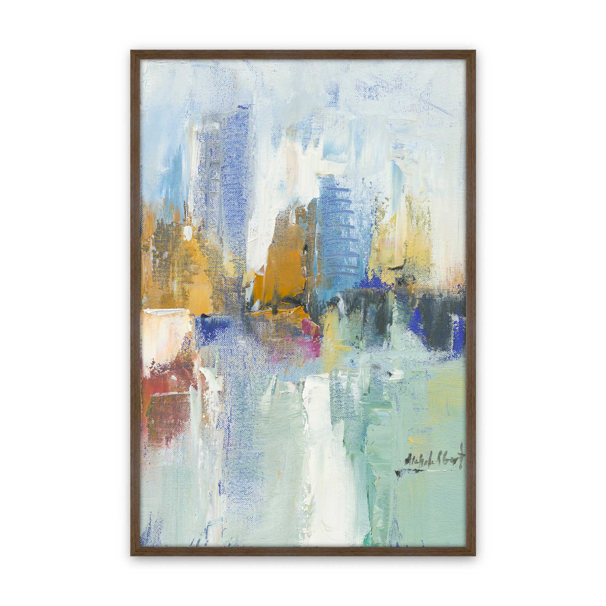 [Color:Walnut], Picture of art in a Walnut frame