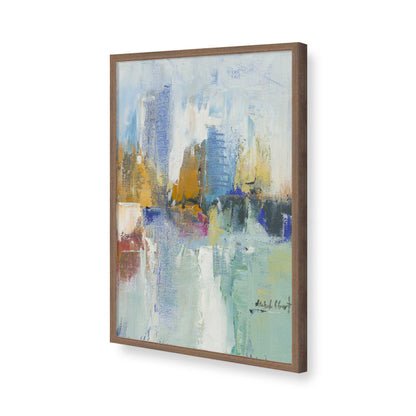 [Color:Walnut], Picture of art in a Walnut frame of the corner