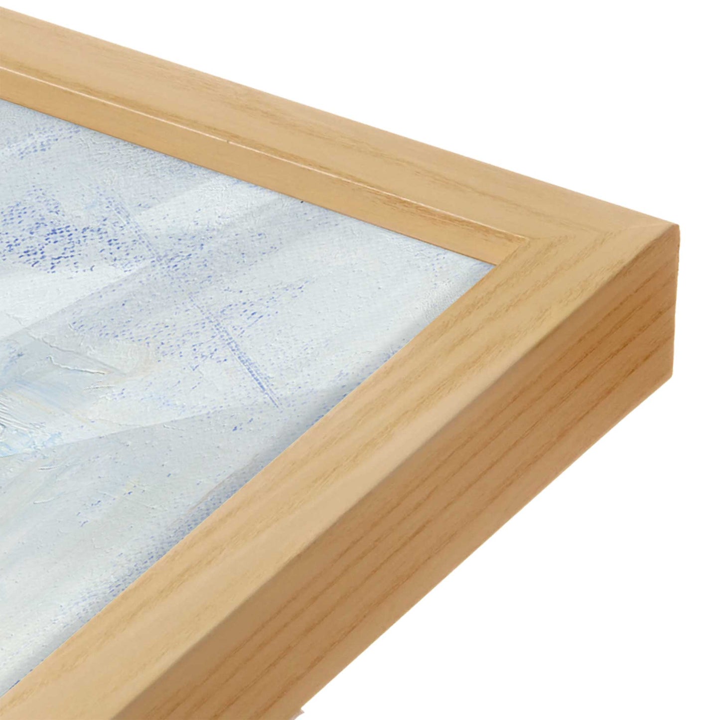 [Color:American Maple], Picture of art in a American Maple frame at an angle