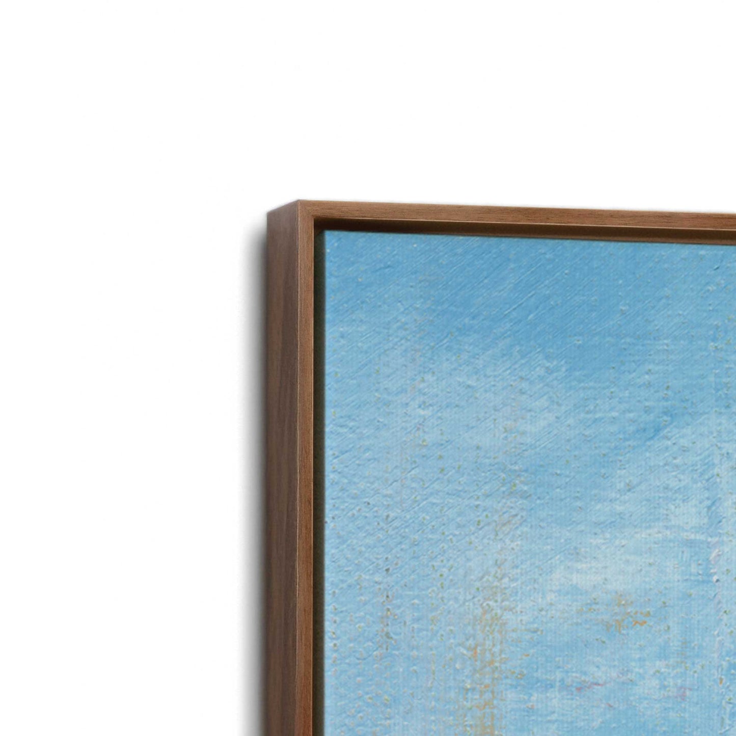 [Color:Walnut], Picture of art in a Walnut frame at an angle