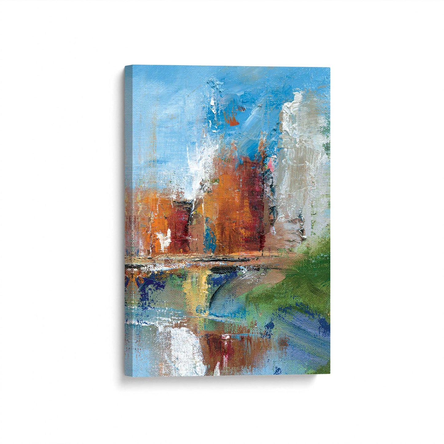 [Color:Stretched Canvas], Picture of art at an angle