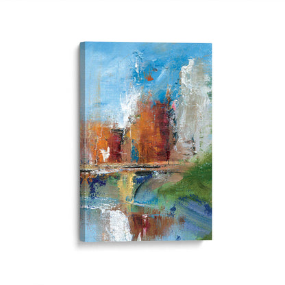 [Color:Stretched Canvas], Picture of art at an angle