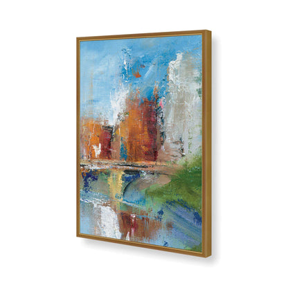 [Color:Polished Gold], Picture of art in a Polished Gold frame of the corner