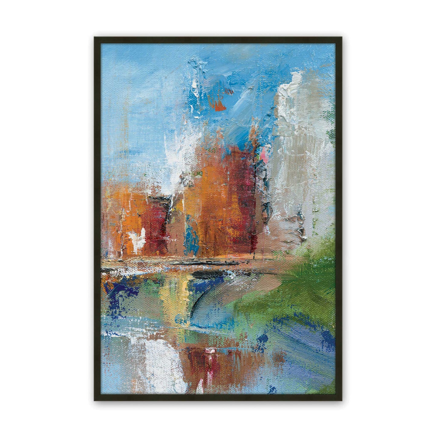 [Color:Satin Black], Picture of art in a Satin Black frame