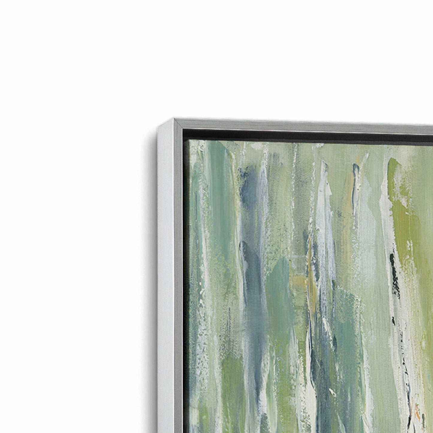 [Color:Polished Chrome], Picture of art in a Polished Chrome frame at an angle