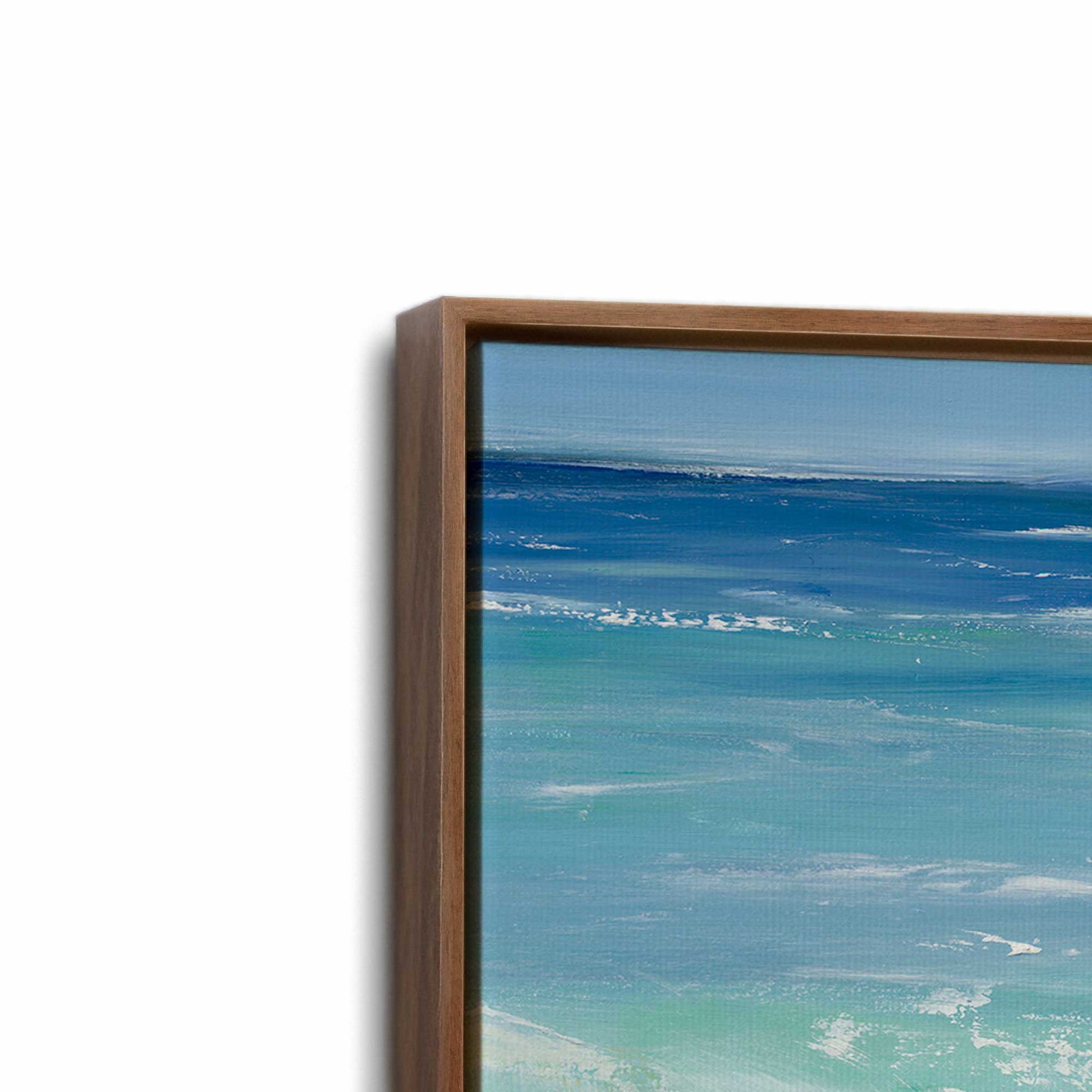 [Color:Walnut], Picture of art in a Walnut frame at an angle