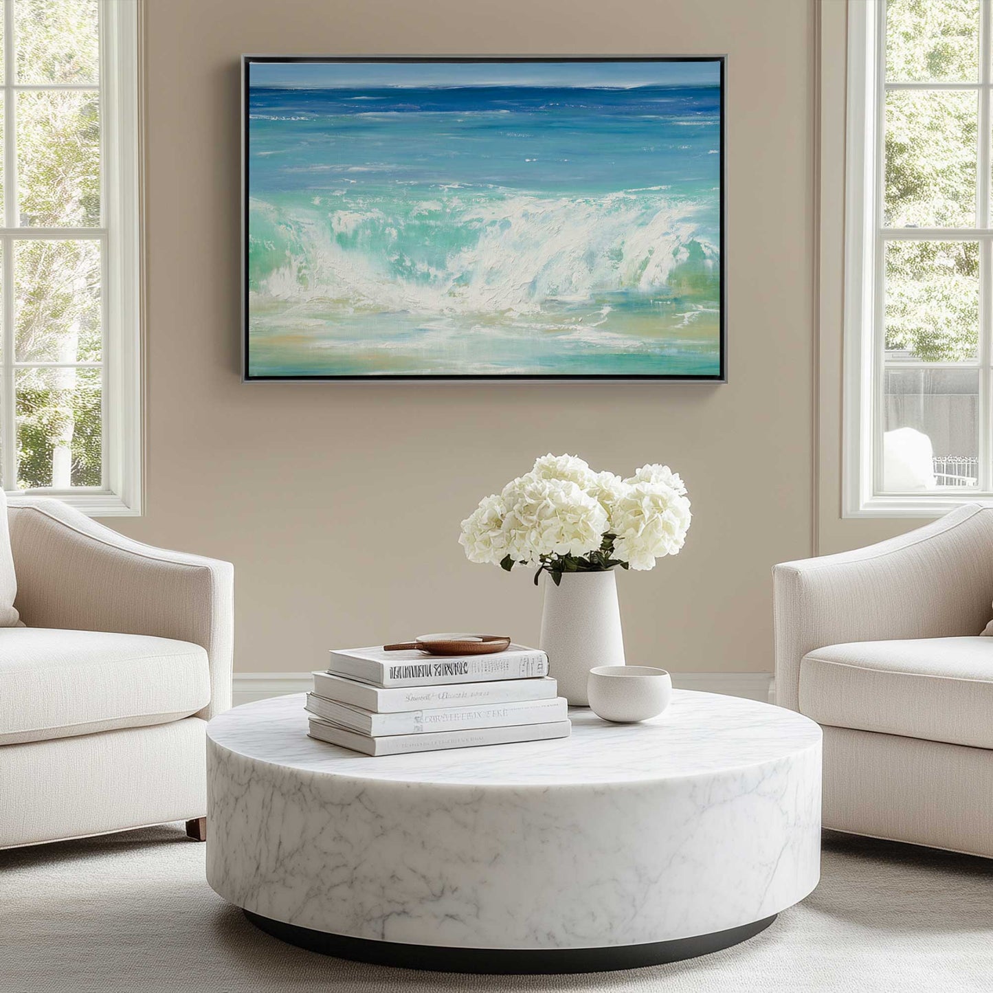 Picture of art in a room