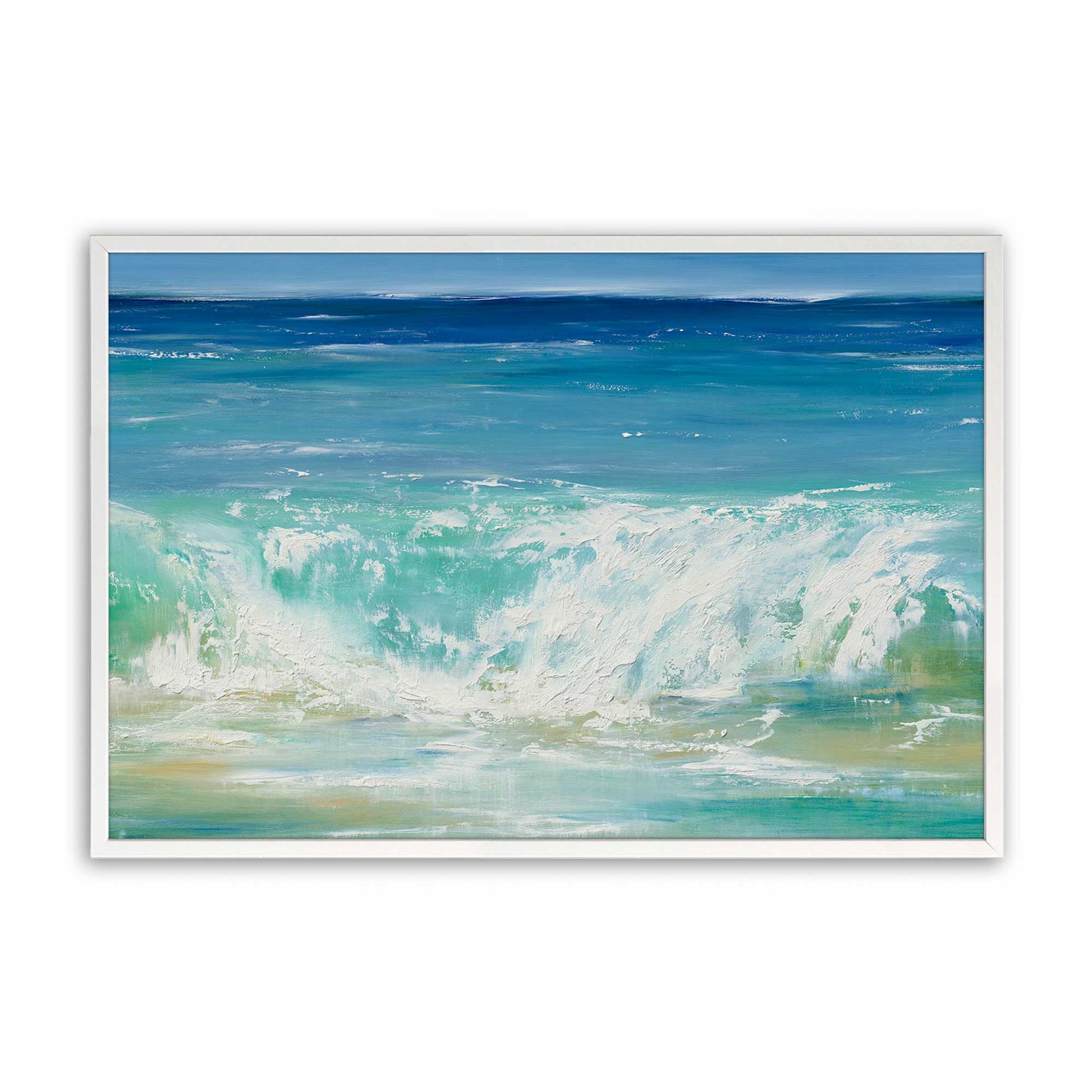 [Color:Opaque White], Picture of art in a Opaque White frame