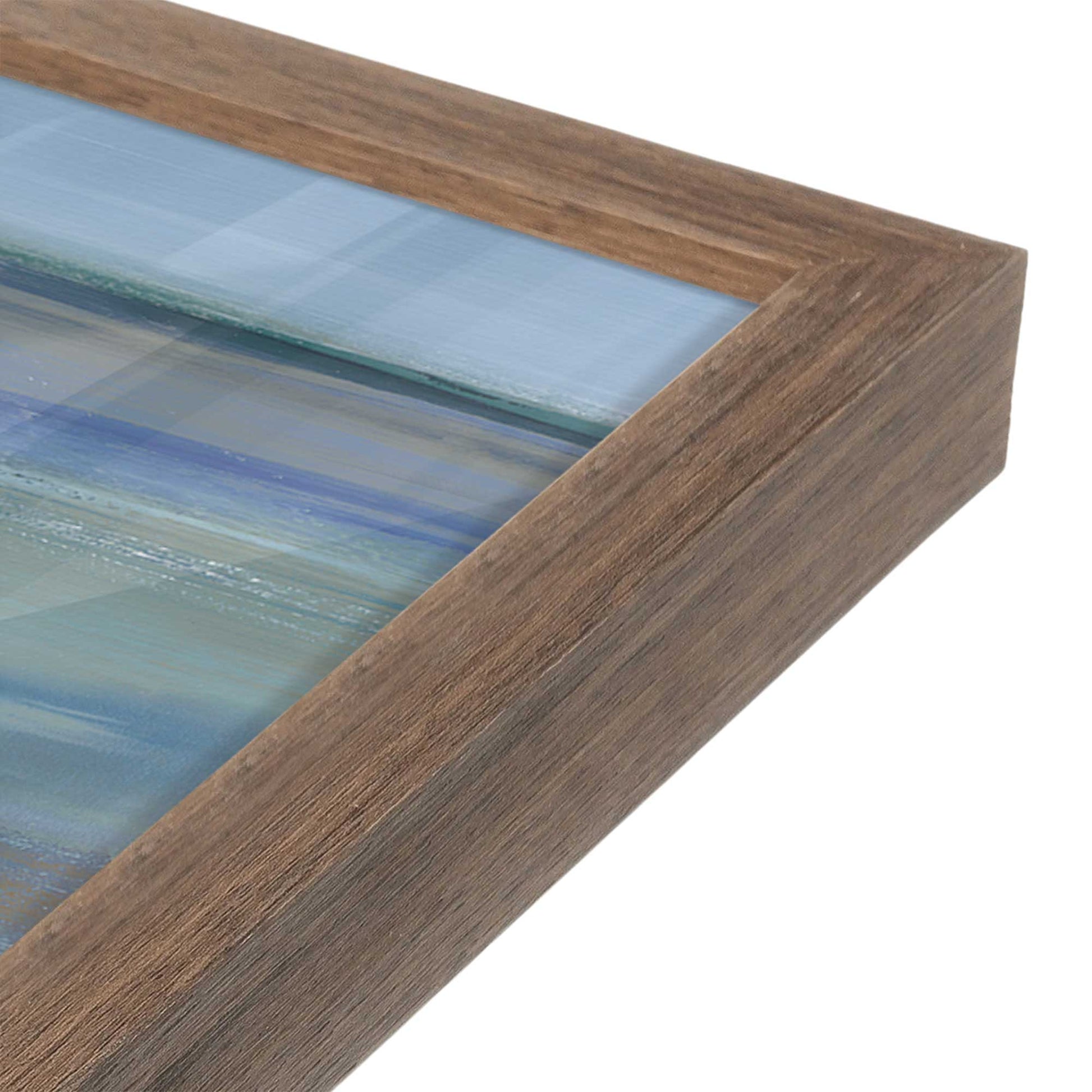 [Color:Walnut], Picture of art in a Walnut frame at an angle