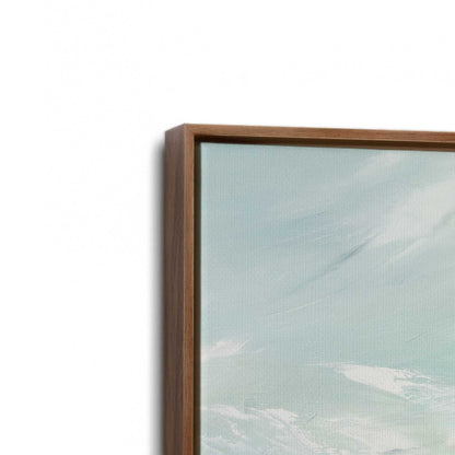 [Color:Walnut], Picture of art in a Walnut frame at an angle