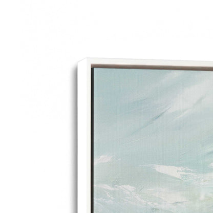 [Color:Opaque White], Picture of art in a White frame at an angle