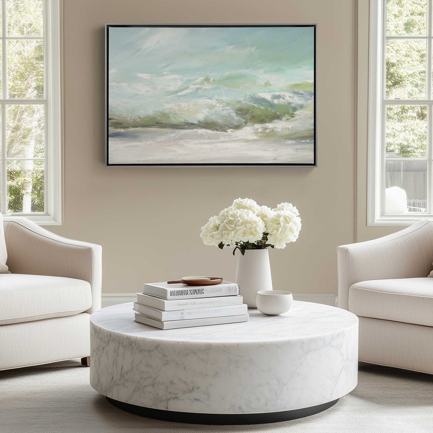 Picture of art in a room