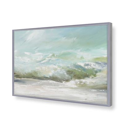 [Color:Polished Chrome], Picture of art in a Polished Chrome frame of the corner