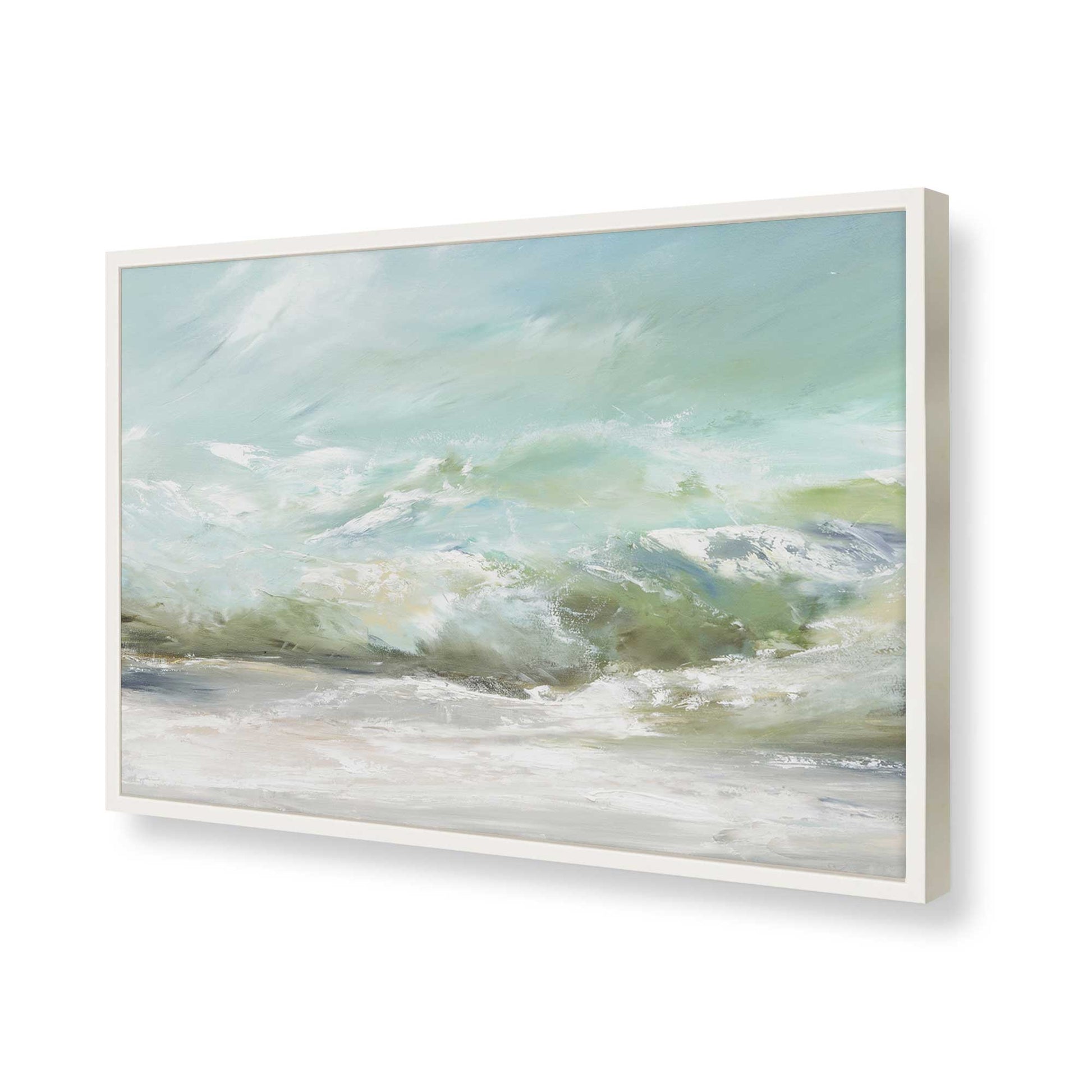 [Color:Opaque White], Picture of art in a Opaque White frame of the corner