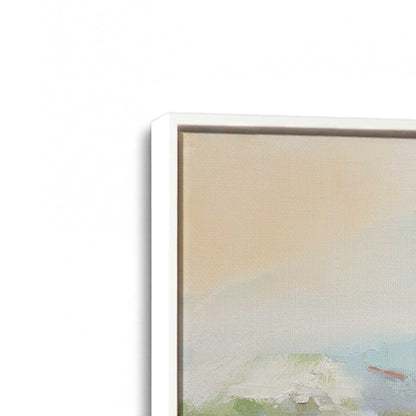 [Color:Opaque White], Picture of art in a White frame at an angle