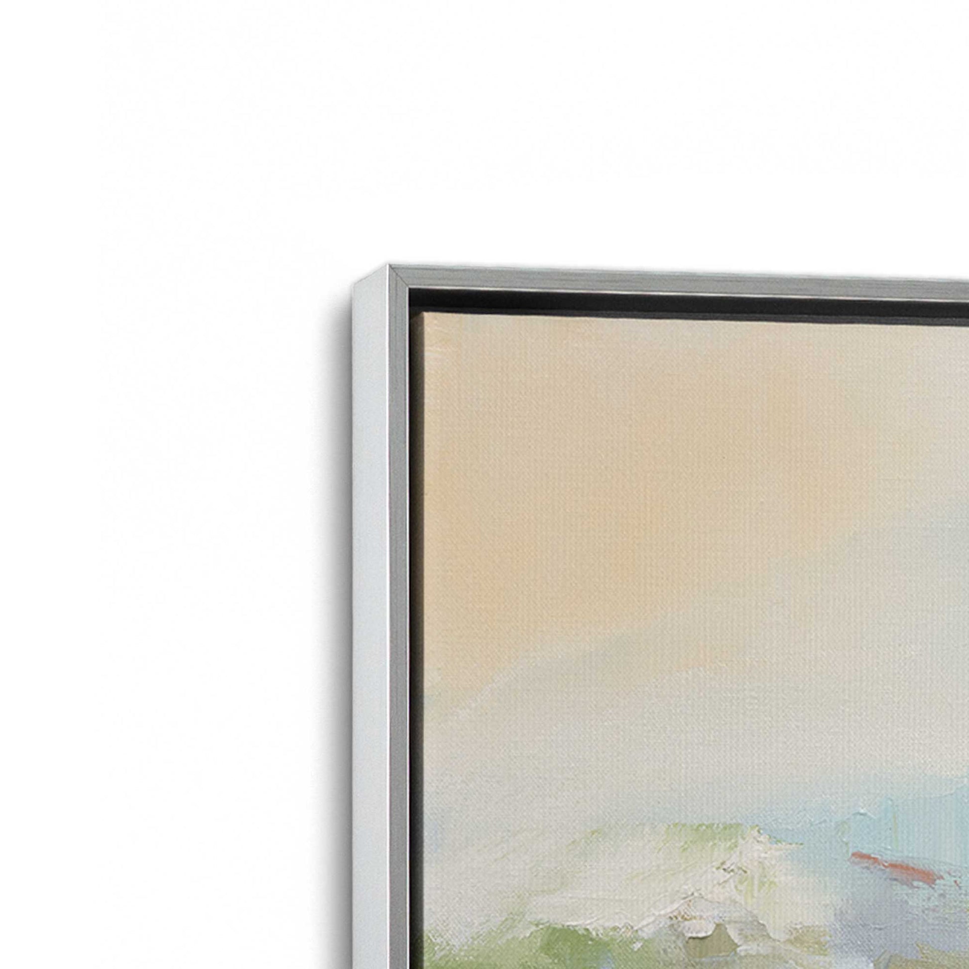 [Color:Polished Chrome], Picture of art in a Polished Chrome frame at an angle