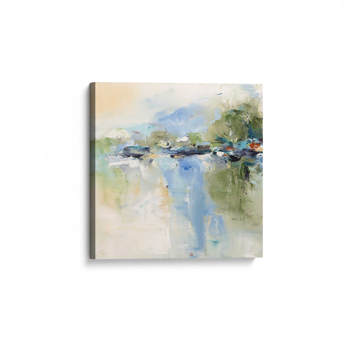 [Color:Stretched Canvas], Picture of art at an angle