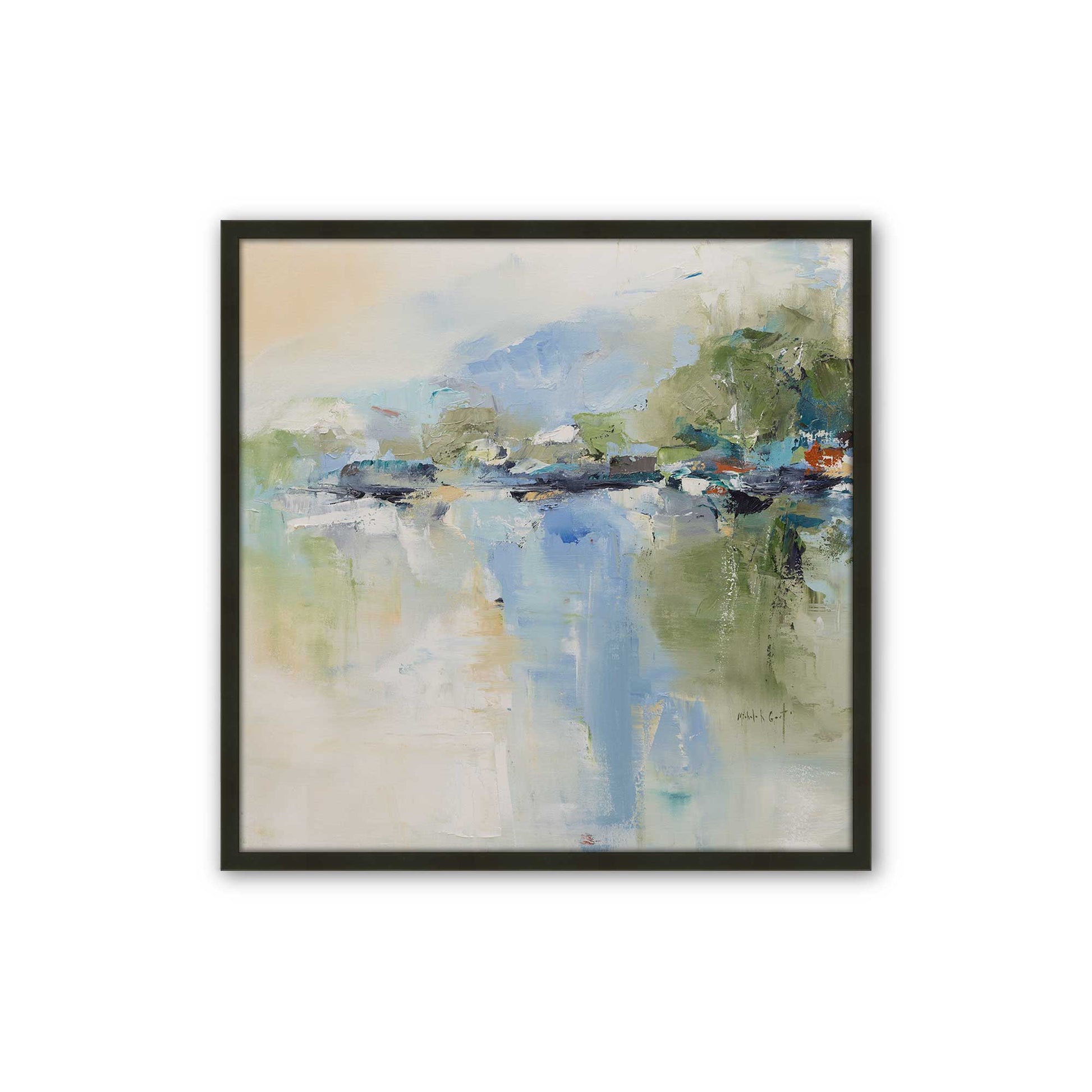 [Color:Satin Black], Picture of art in a Satin Black frame
