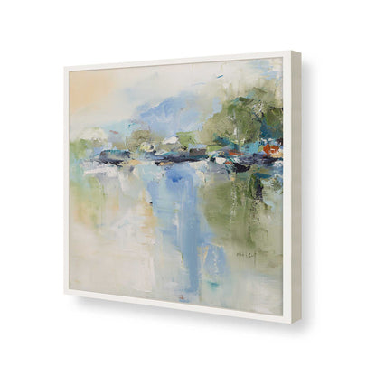 [Color:Opaque White], Picture of art in a Opaque White frame of the corner