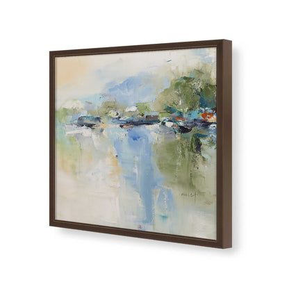 [Color:Espresso], Picture of art in a Espresso frame of the corner