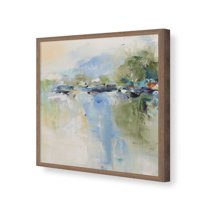 [Color:Walnut], Picture of art in a Walnut frame of the corner