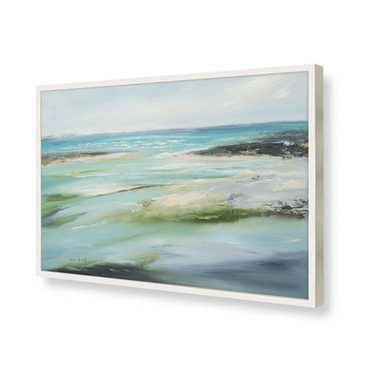 [Color:Opaque White], Picture of art in a Opaque White frame of the corner