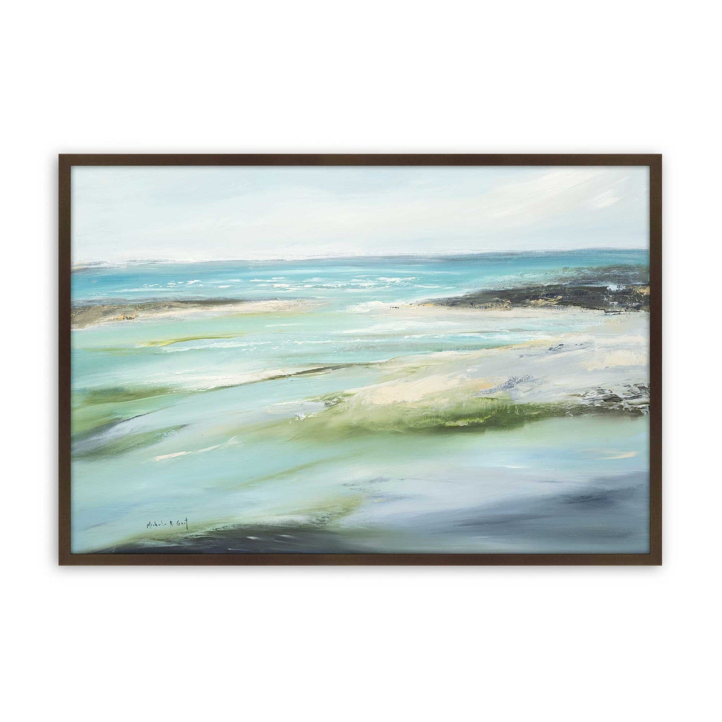 [Color:Brown], Picture of art in a Brown frame