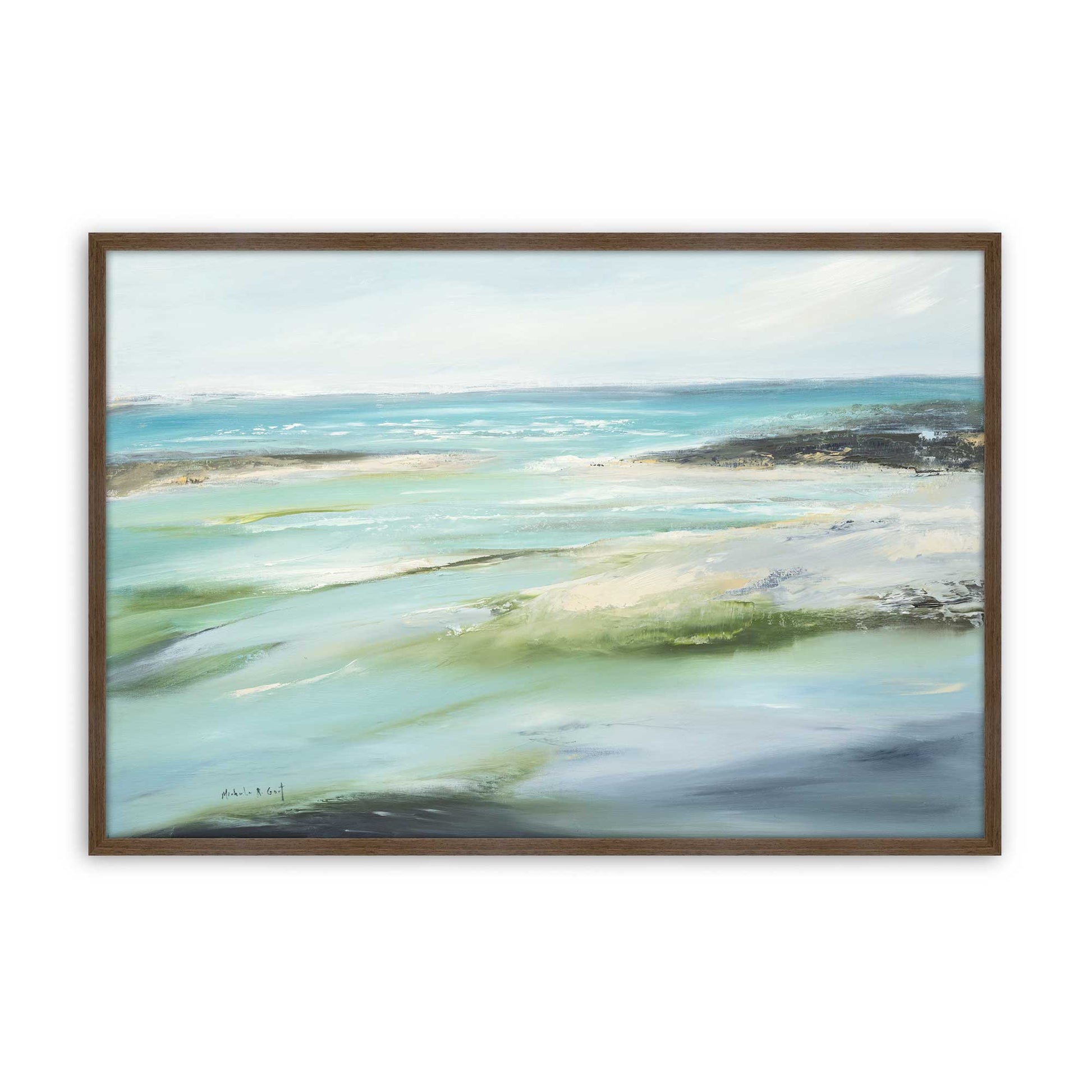 [Color:Walnut], Picture of art in a Walnut frame