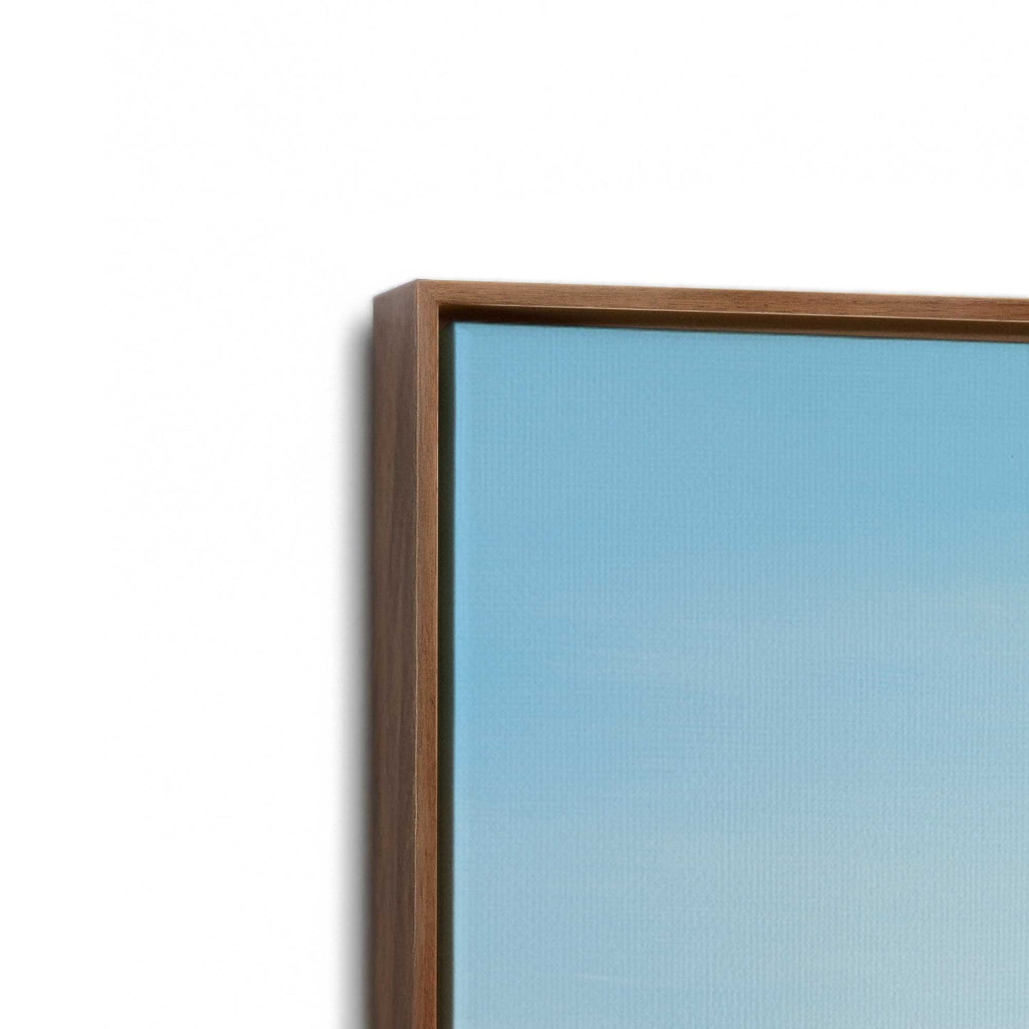 [Color:Walnut], Picture of art in a Walnut frame at an angle