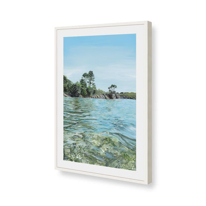 [Color:Opaque White], Picture of art in a Opaque White frame of the corner