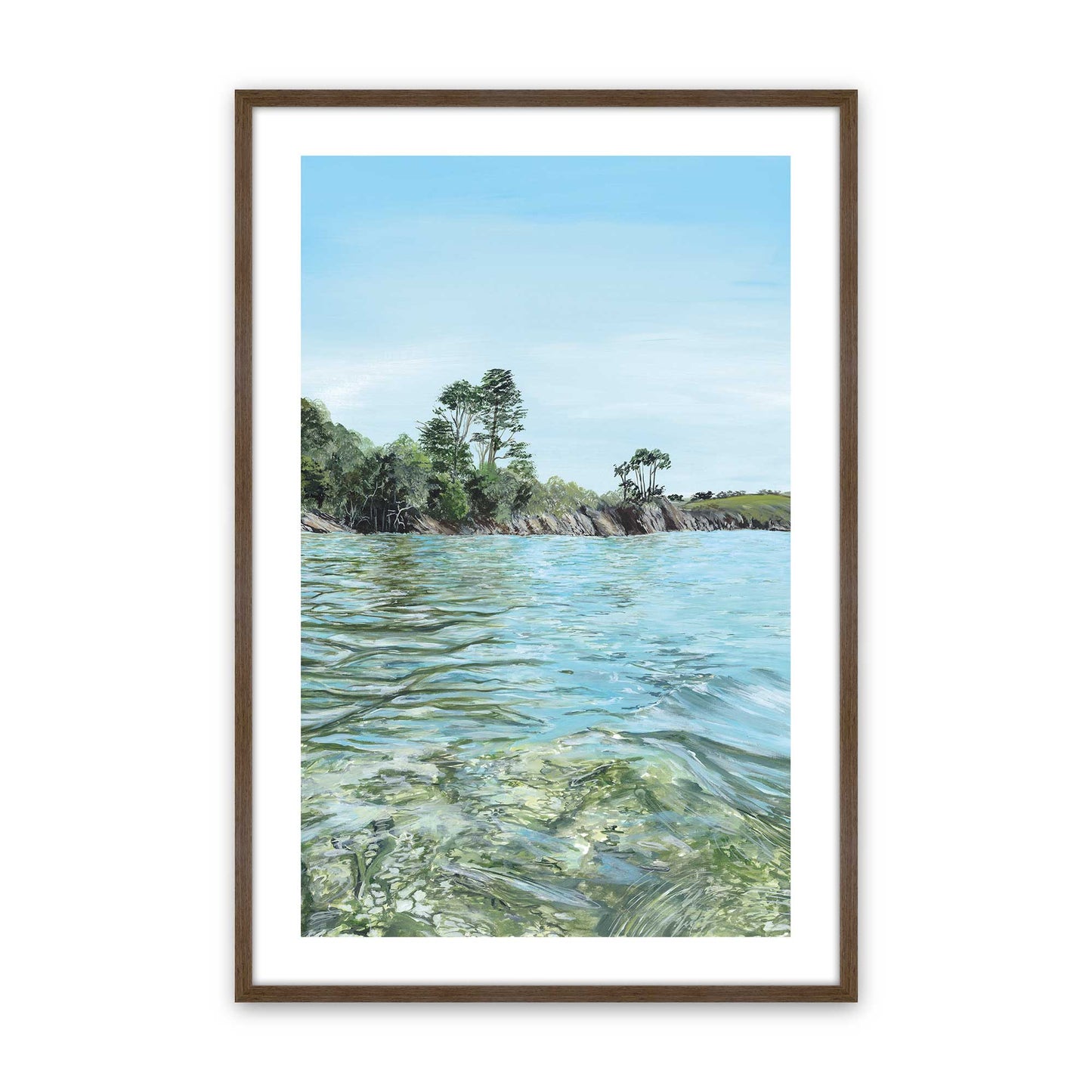 [Color:Walnut], Picture of art in a Walnut frame