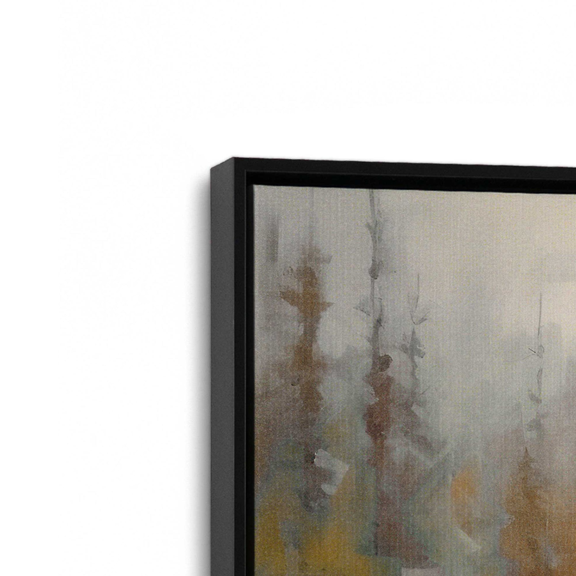 [Color:Satin Black], Picture of art in a Satin Black frame at an angle
