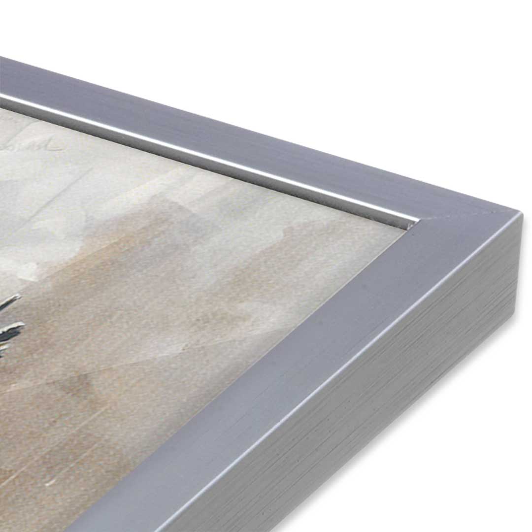 [Color:Polished Chrome], Picture of art in a Polished Chrome frame at an angle