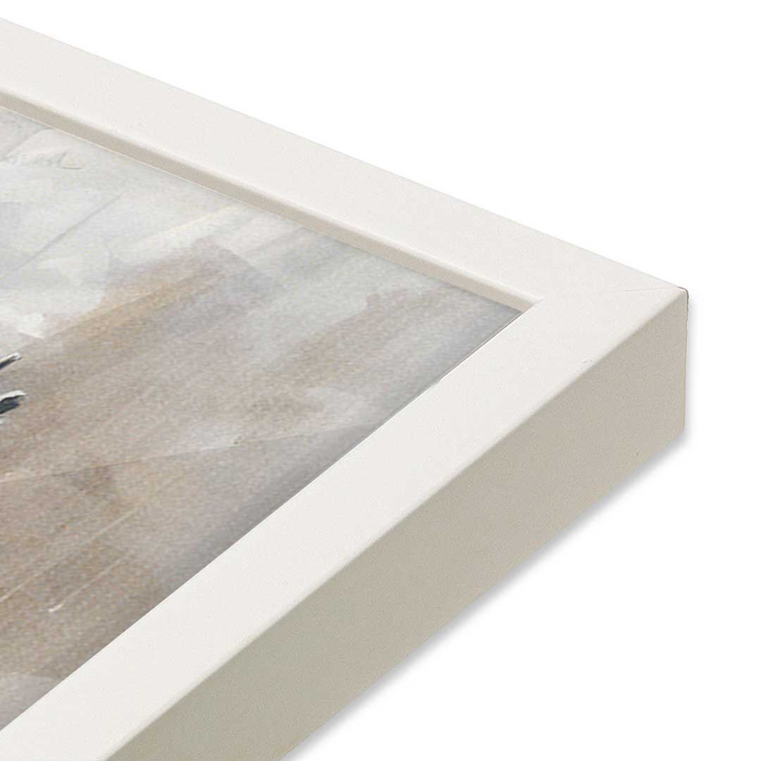 [Color:Opaque White], Picture of art in a Opaque White frame at an angle