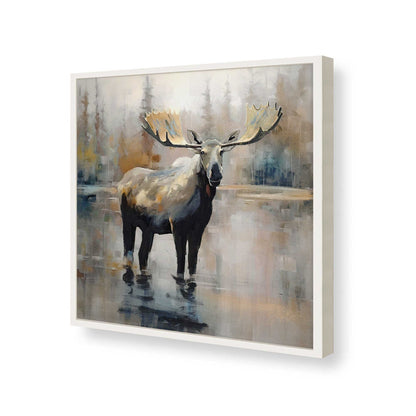 [Color:Opaque White], Picture of art in a Opaque White frame of the corner