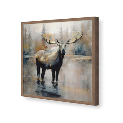 [Color:Walnut], Picture of art in a Walnut frame of the corner