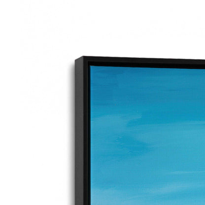 [Color:Satin Black], Picture of art in a Satin Black frame at an angle