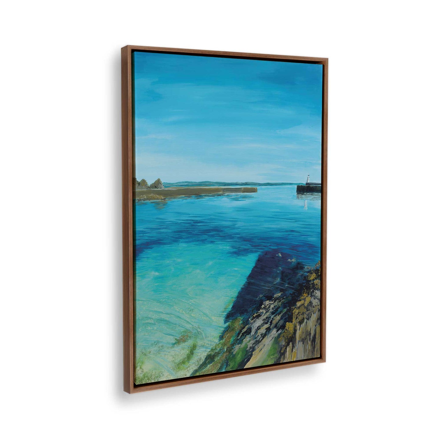 [Color:Walnut], Picture of the corner of the art