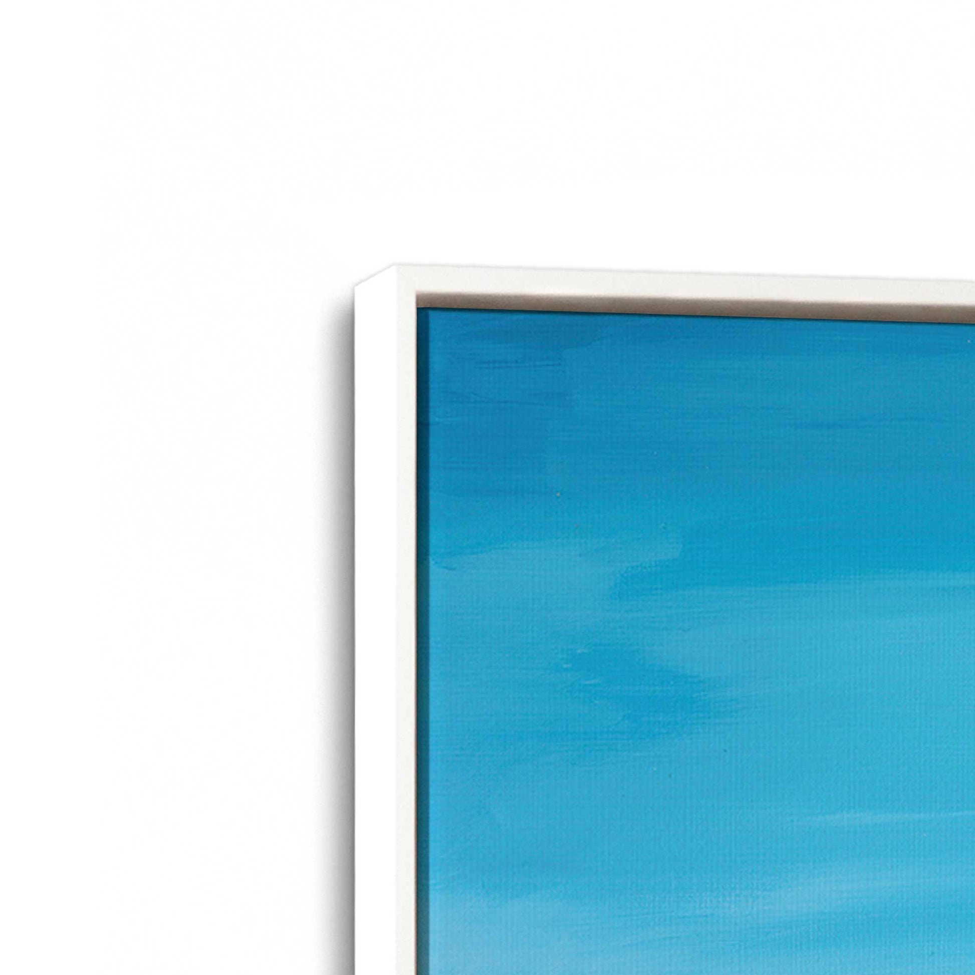 [Color:Opaque White], Picture of art in a White frame at an angle